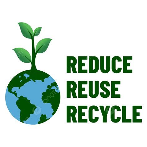 Reduce Reuse Recycle Vector Hd Images Reduce Reuse Recycle With A Tree