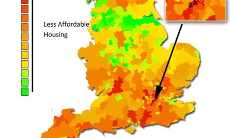 Property Affordability Map Most And Least Reasonable House Prices In