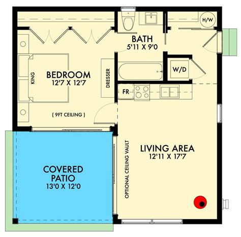 Plan 677005nwl 600 Square Foot House Plan Offering Stylish Minimalist