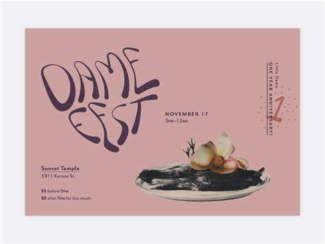 Little Dame Postcard Invite By Annie Szafranski On Dribbble