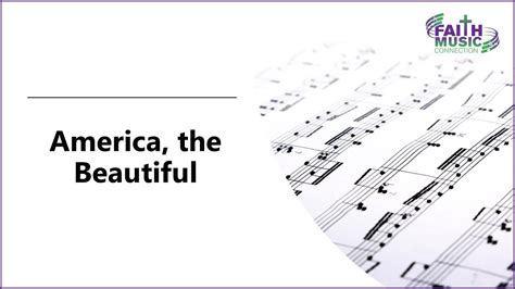 America The Beautiful Lyrics Faith Music Connection