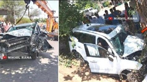 Tata Harrier Crashes At Km H Dead Video Car Blog India