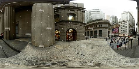 360° View Of Wall Street Federal Hall Alamy