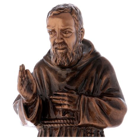 Statue Of Padre Pio In Bronze 60 Cmfor External Use Online Sales On