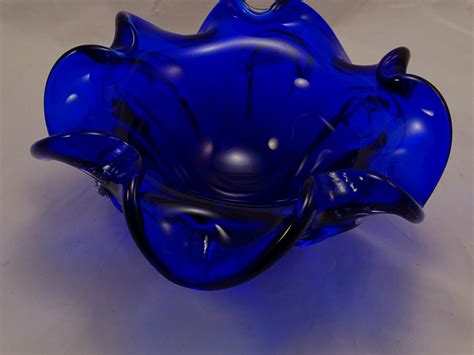 Large Royal Blue Murano Glass Bowl Murano Glass Murano Glass Ts Co