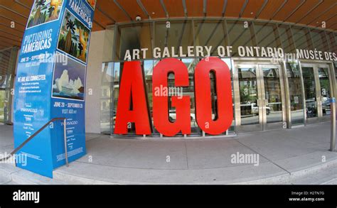 Entrance Of Ago Art Gallery Of Ontario With Show Posters Of Picturing