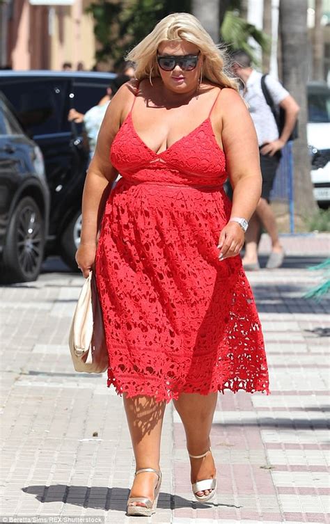 Towies Gemma Collins Flashes Cleavage In Plunging Dress Daily Mail Online