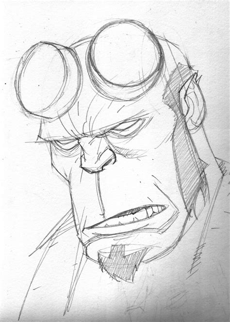 Hellboy Sketch By Nelsonblakeii On Deviantart