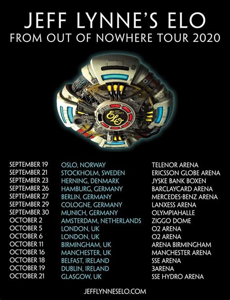 Elo 2022 Tour Dates World Tour 2023