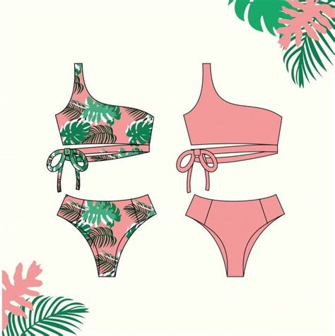 Premium Vector Illustration Of Women S Bikini Pink Bikini Swimsuit For Summer Fashion Flat
