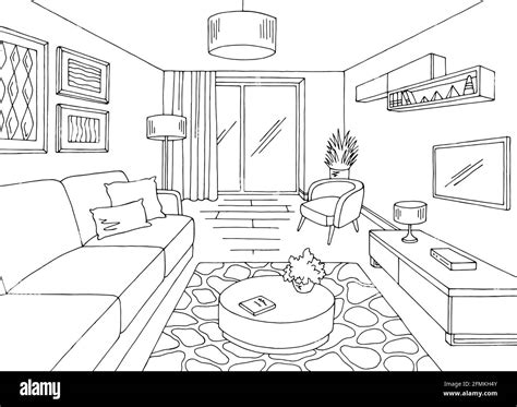 Home Hen Play With Living Room Interior Design Sketch