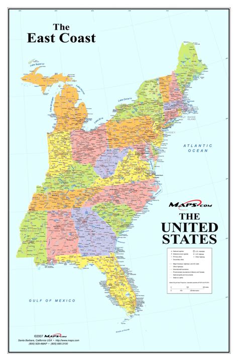 Map Of Northeast Us And Canada East Coast Usa Map Best Of Printable