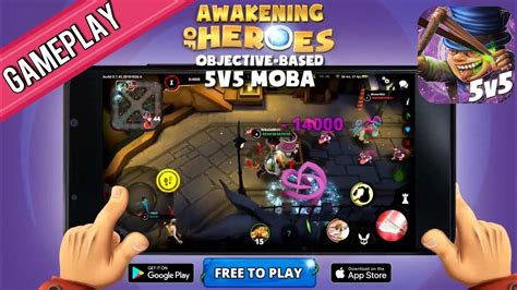 Awakening Of Heroes Moba 5v5 Gameplay Android And Ios Youtube