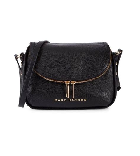 Marc Jacobs The Groove Mini Messenger Bag Black Leather Women S