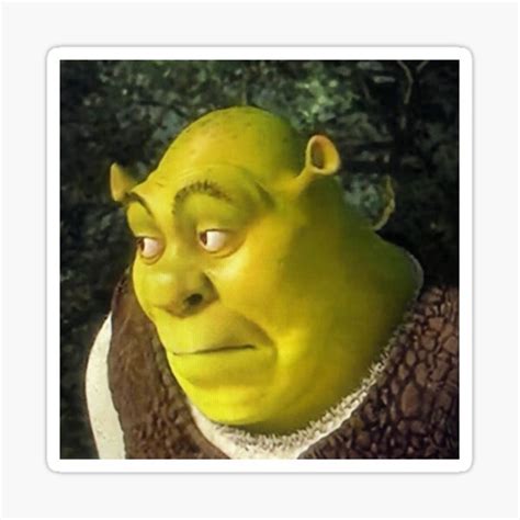 Shrek Face Meme Sticker For Sale By Mylifeasgaia Redbubble