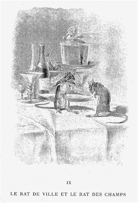 Fablimages La Fontaine Et Ses Illustrateurs Le Rat De Ville Et Le