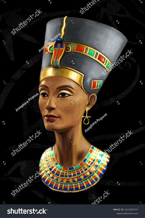 Nefertiti Queen Ancient Egypt Stock Illustration Shutterstock