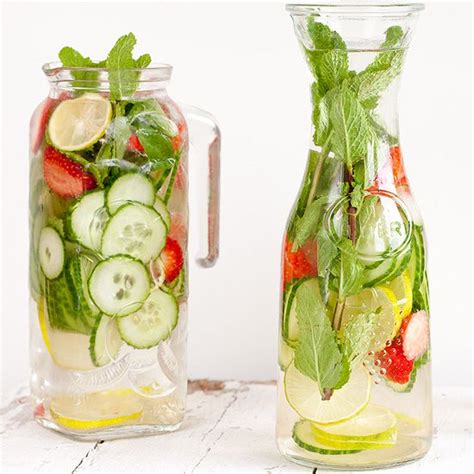 Strawberry Lime Cucumber And Mint Water