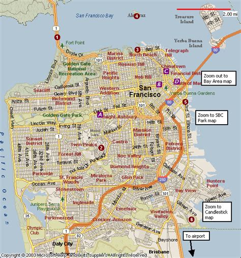 San Francisco California Map