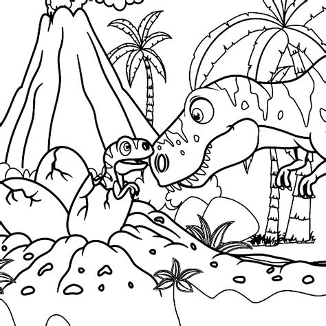 50 Desenhos para colorir de dinossauro T Rex Dicas Práticas