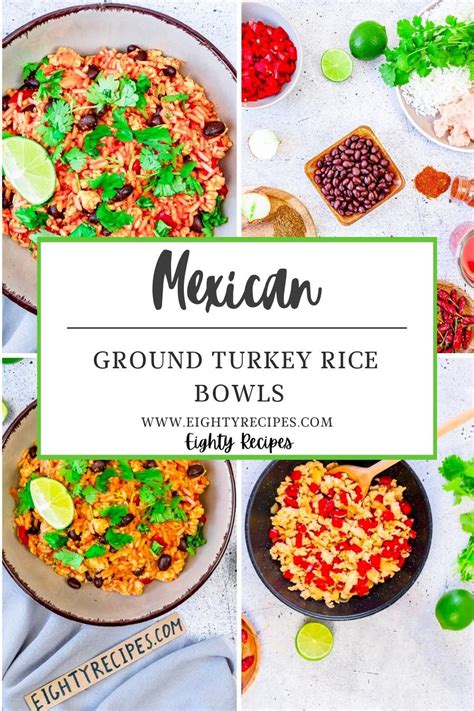Flavorful Mexican Ground Turkey Rice Bowls
