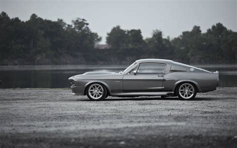 Wallpaper Mustang Gt500 Monochrome Ford Shelby Gt500 Car 1920x1200
