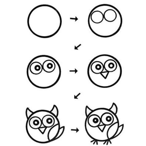Notice how their faces look very cushioned. Beautiful-How-To-Draw-A-Owl-Easy-Step-By-Step-26-About ...