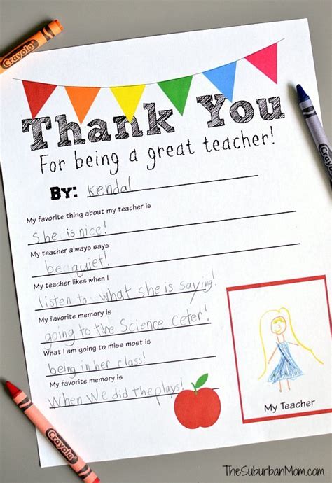 You're the best preschool teacher i know. Thank You Teacher Free Printable