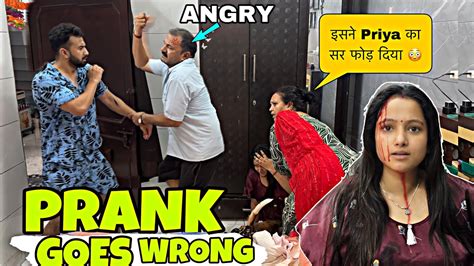 Fake Fight Prank On Angry Dad Prank Goes Extremely Wrong Jeet Thakur Pranks Youtube