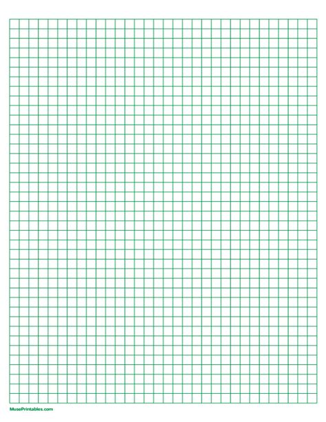 Free Printable Green Graph Paper The Paper Includes 14 Inch Squares