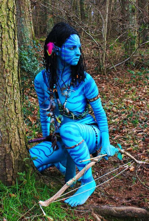 Neytiri Avatar Cosplay Dismine 2 Avatar Cosplay Body Art Painting