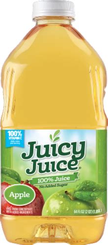 Juicy Juice No Sugar Added 100 Apple Juice 64 Fl Oz Metro Market