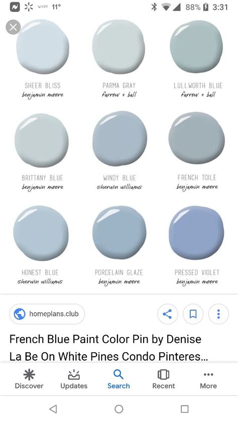 French House Design And Colors Blue Paint Inspiration