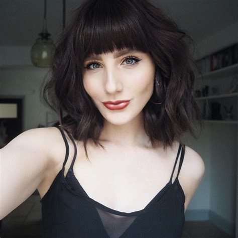 short brown hair with bangs nine blunt bangs ideas for your next haircut from the flybaboo