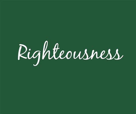 The Power Of Righteousness Renewal Christian Center