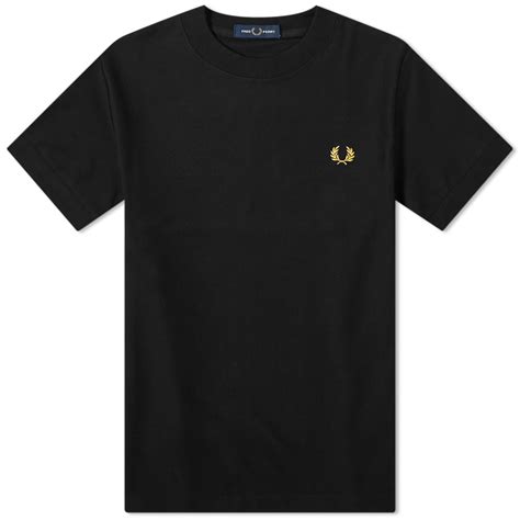Fred Perry Pique Tee Black End Us