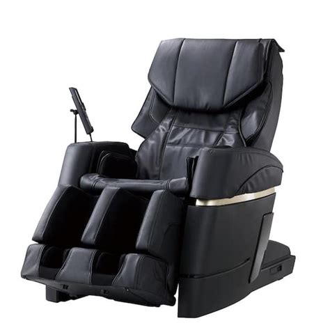 synca wellness synca black modern synthetic leather 4d massage chair with touchscreen jp970