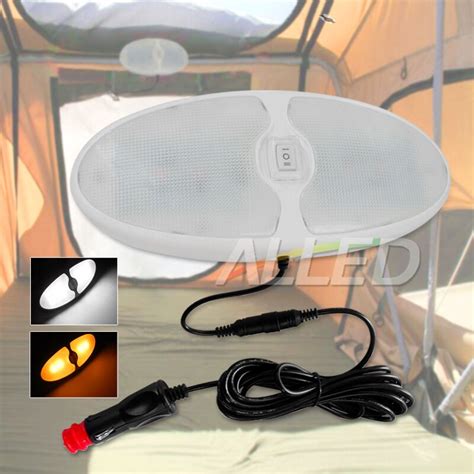 12v Cool Whiteamber Led Camping Light Kit With Cigarette Connector