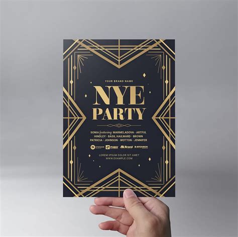 Art Deco Party Flyer Template V2 Brandpacks