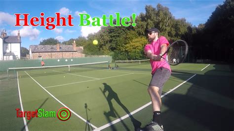 Height Battle Tennis Singles Baseline Drill Youtube