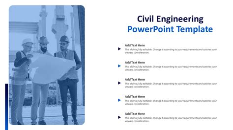 Civil Engineering Powerpoint Template Construction Slide