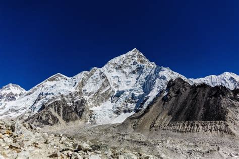 Snowy Mountains Of The Himalayas Stock Image Image Of Desolate