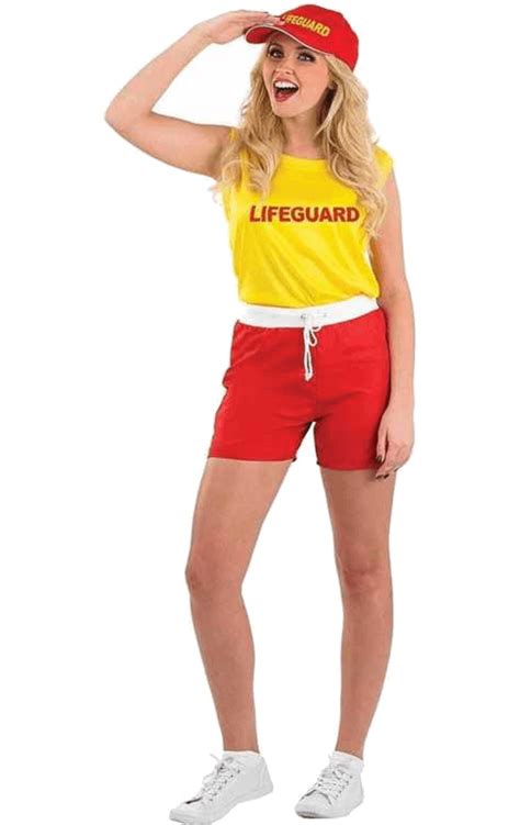 Adult Ladies Lifeguard Costume Uk