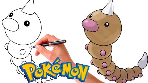 How To Draw Weedle Pokemon 013 Easy Generation 1 Youtube