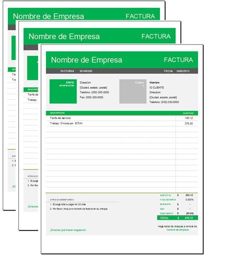 Como Crear Un Invoice En Excel All Business Templates