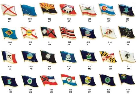 State Flag Pins Flag Pins Patch Design Wholesale Lots Lapel Pins