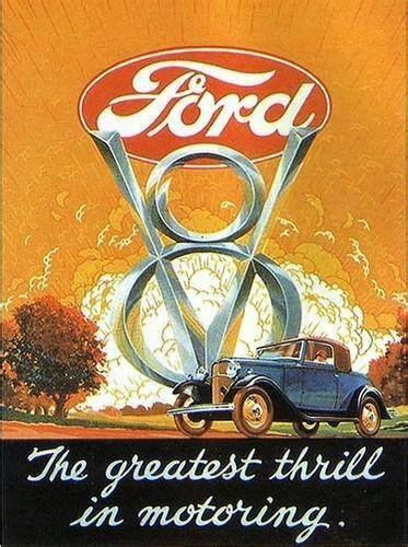 Old Ford Poster Retro Cars Car Advertising Car Ads