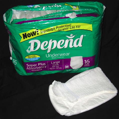 2004 Vintage Depend Underwear Adult Diapers Package Of 14 Super Plus