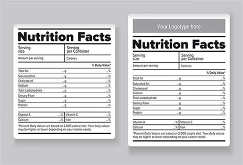 Just input your nutritional data and click on the button at the bottom of the page. Nutrition Label Template Word | printable label templates