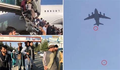 Afghans Fall From Sky విమానం టైర్లకు వేలాడుతూ కిందపడ్డ అఫ్ఘాన్లు